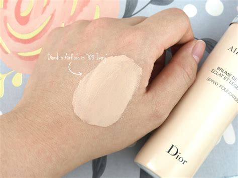 dior diorskin airflash spray foundation swatches|dior diorskin airflash foundation.